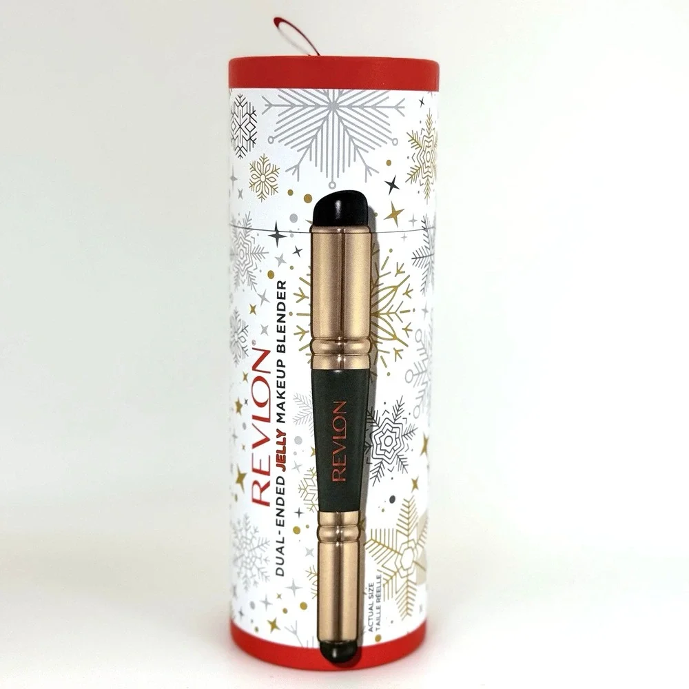 Revlon Dual-Ended Jelly Makeup Blender Brush Tool Holiday Edition NWT